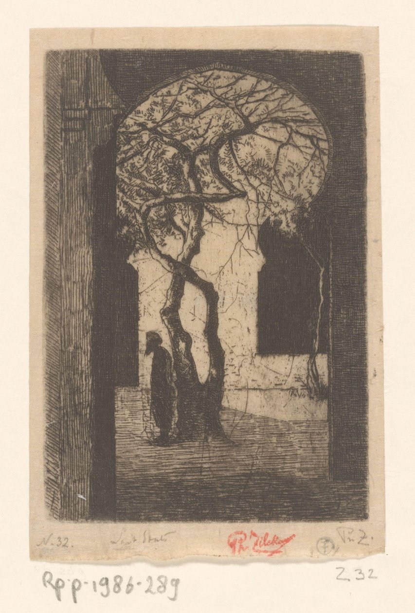 Vue de la mosquée Djamaa el Kebir à Alger - Philip Zilcken (signed by artist)