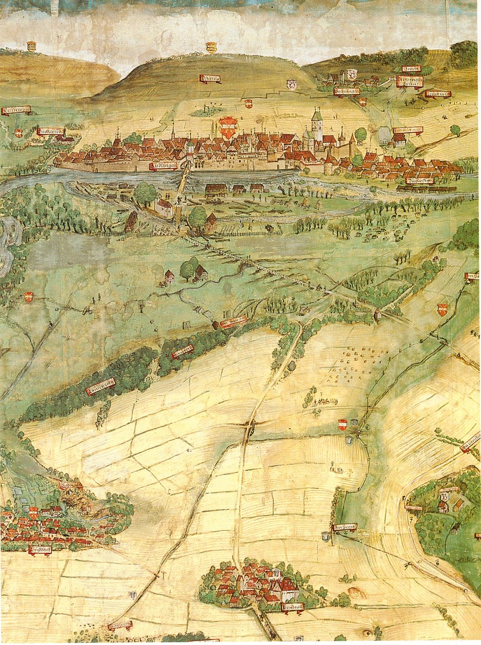 Carte du haut bassin du Danube - Philipp Renlin
