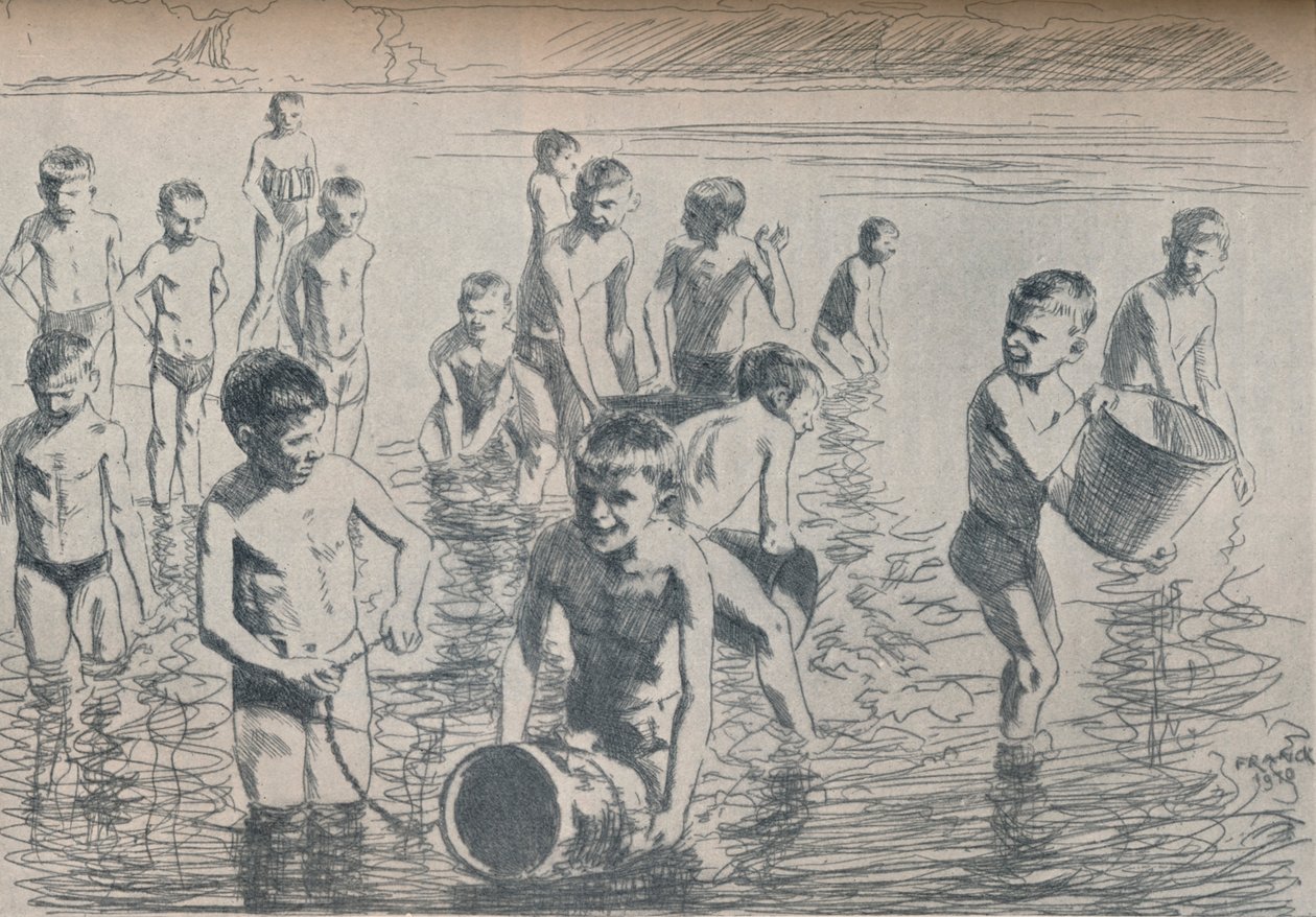 Garçons se baignant, vers 1911 - Philipp Franck