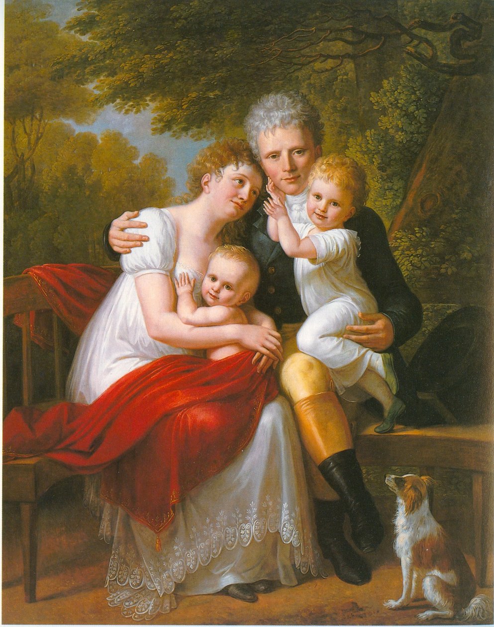 Portrait du comte Ferdinand von Zeppelin et de sa famille - Philipp Friedrich von Hetsch