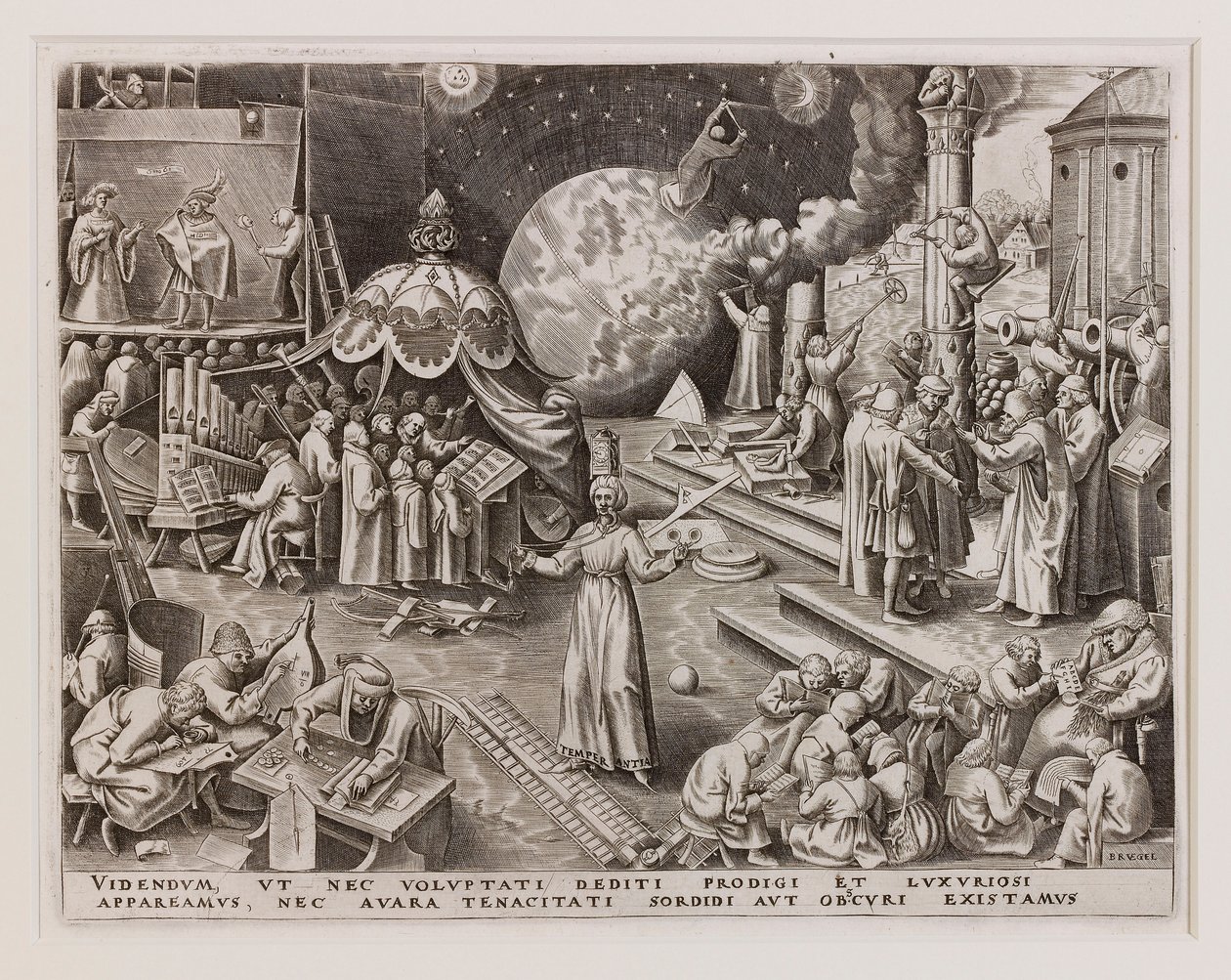 Temperantia Tempérance de Les Sept Vertus - Philipp Galle