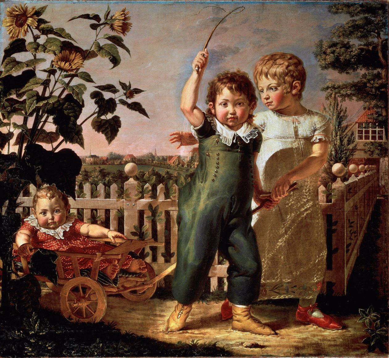 Portrait des enfants Hulsenbeck (peinture par Philipp Otto Runge) - Philipp Otto Runge