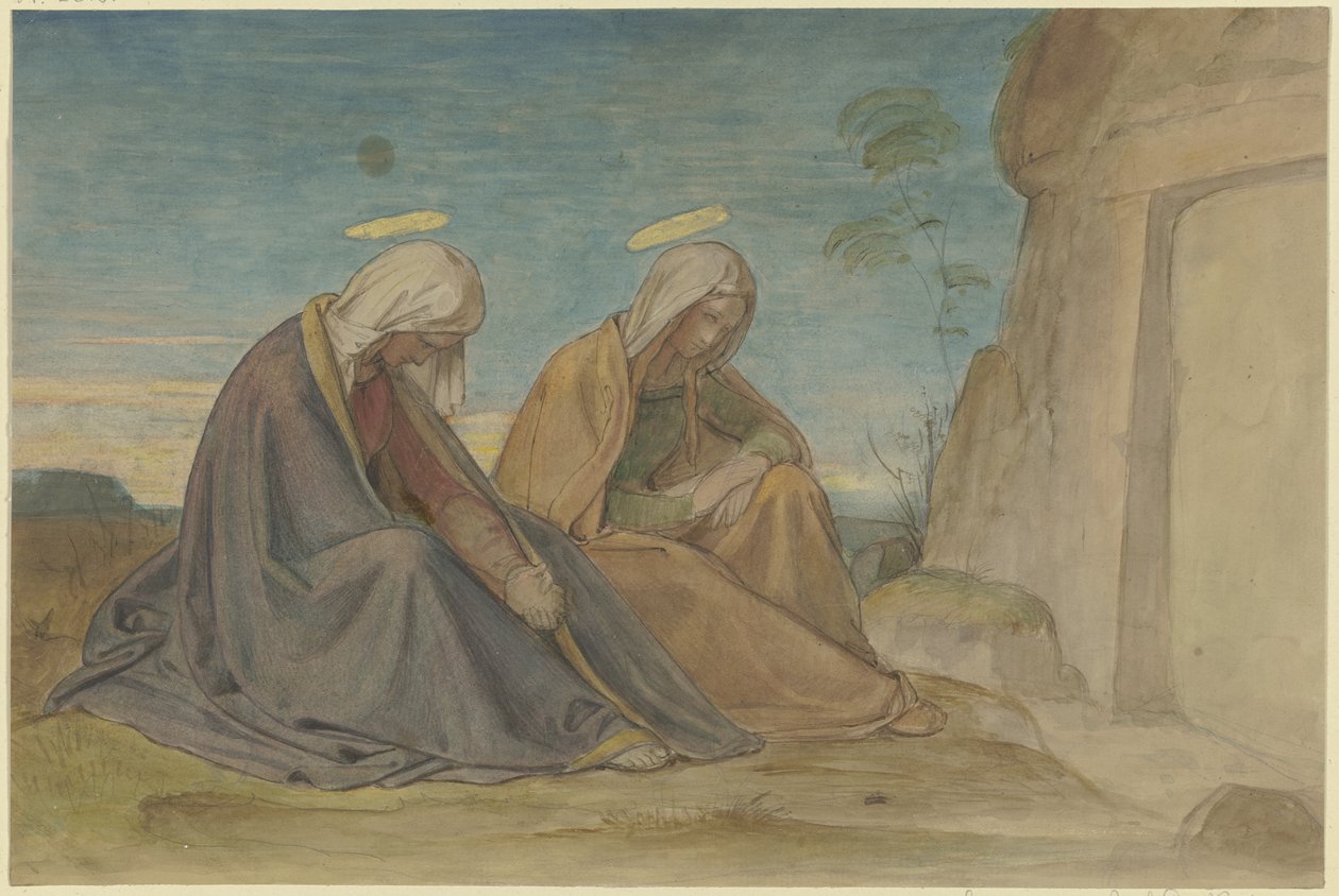 Les deux Marie au tombeau - Philipp Veit