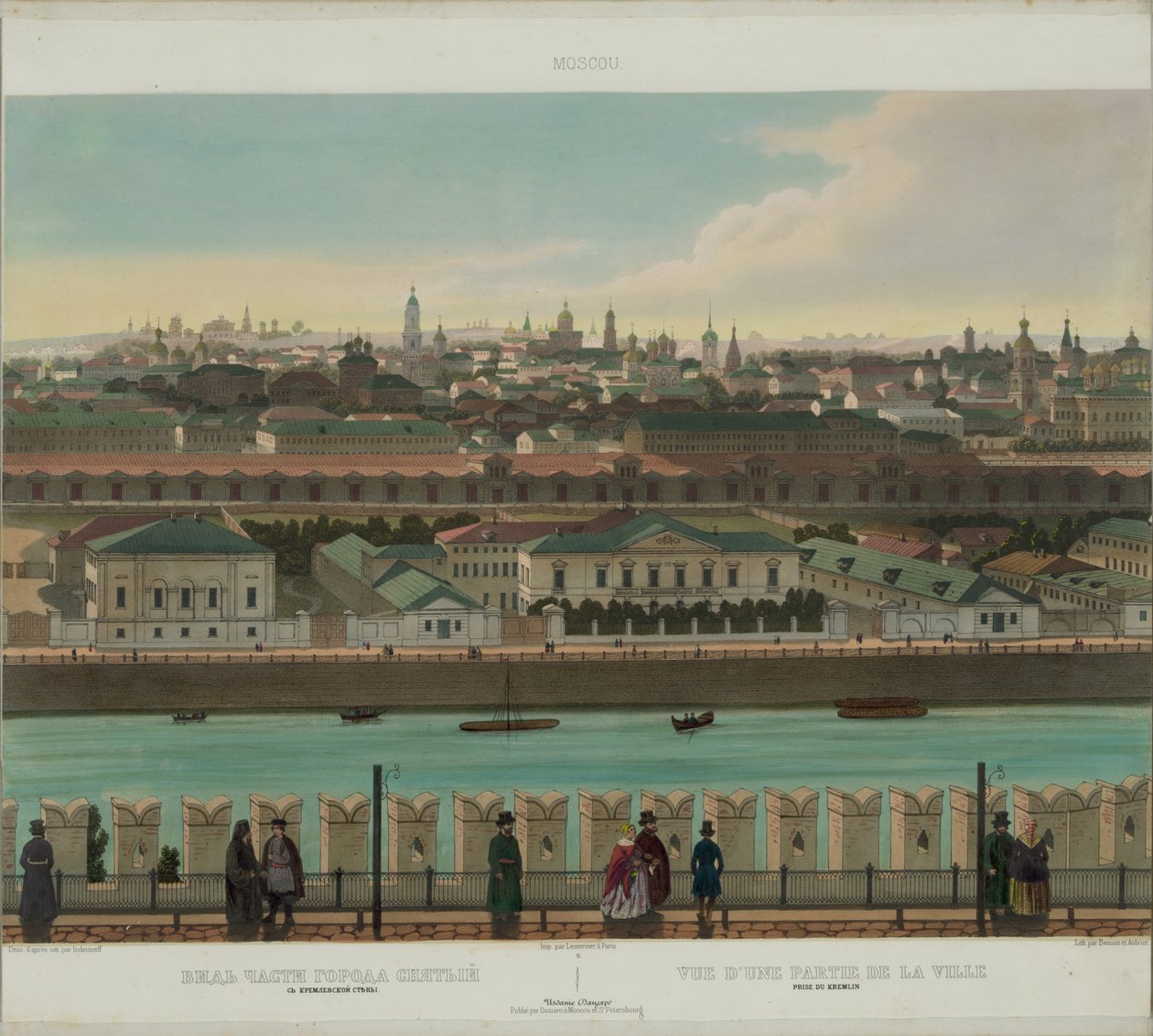 Vue de Zamoskvorechye depuis le mur du Kremlin d
