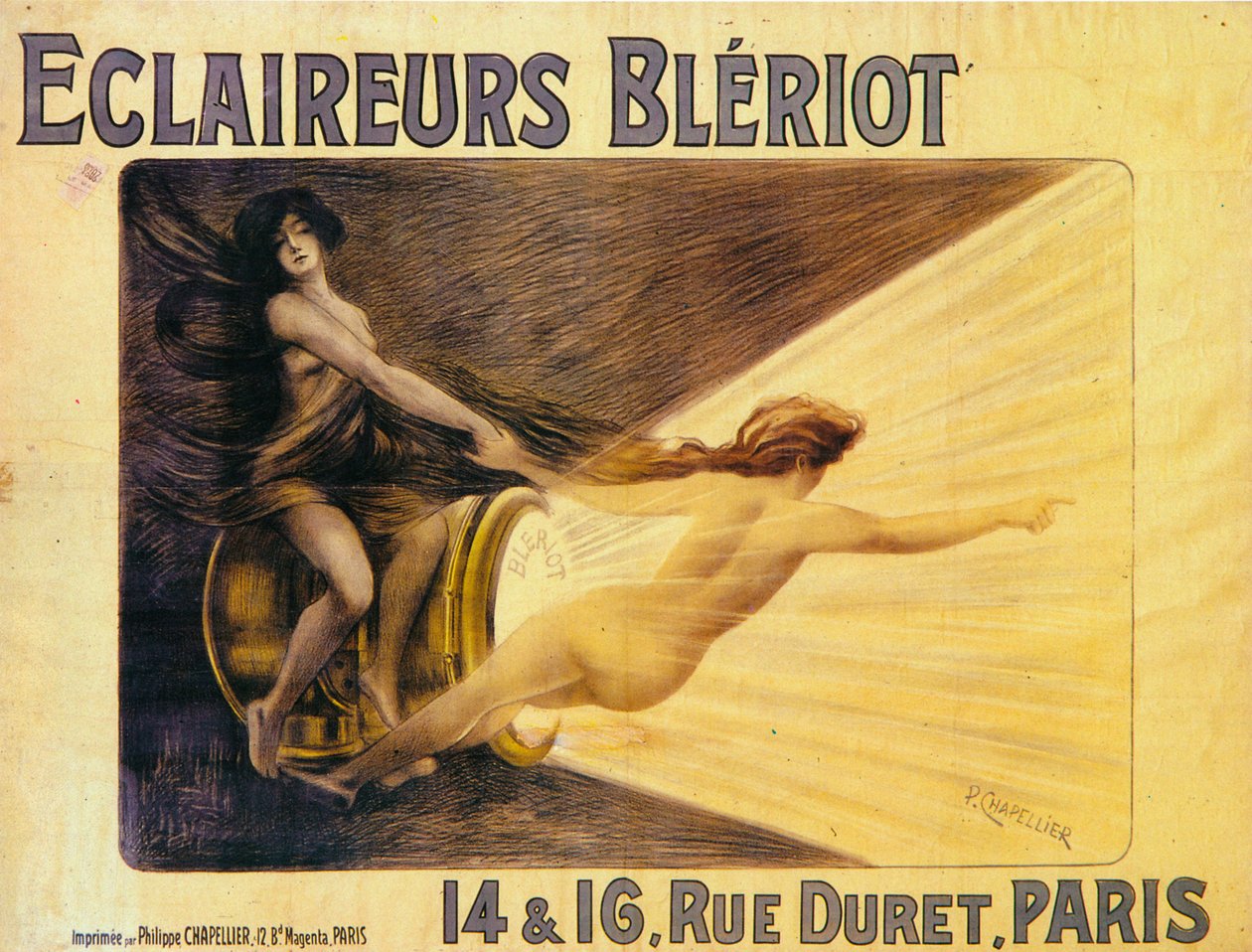 Publicité pour les phares Bleriot - Philippe Chapellier