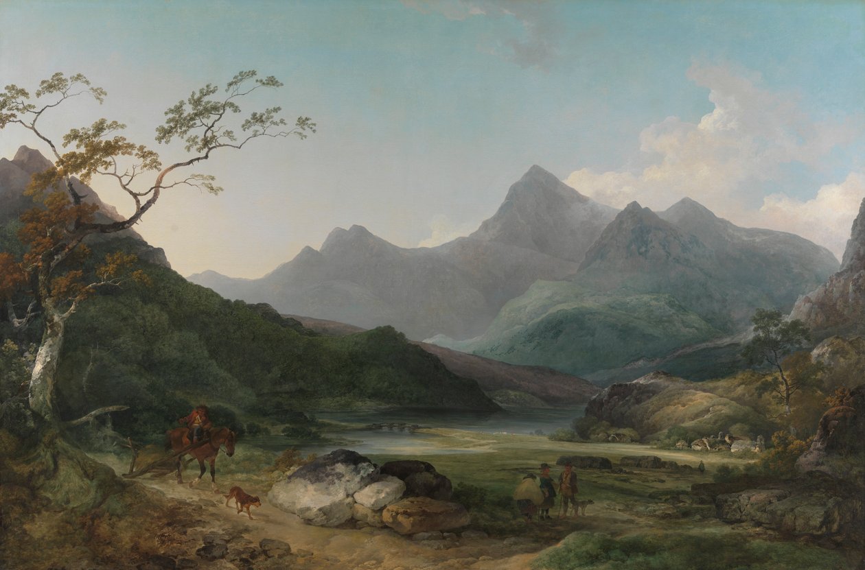 Snowdon depuis Capel Curig - Philippe-Jacques de Loutherbourg