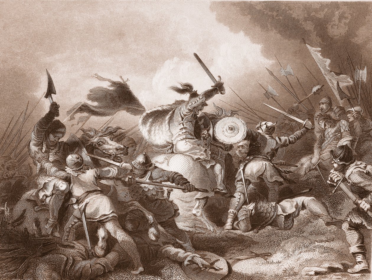 La Bataille de Hastings, gravée par A.H. Payne - Philippe Jacques de Loutherbourg
