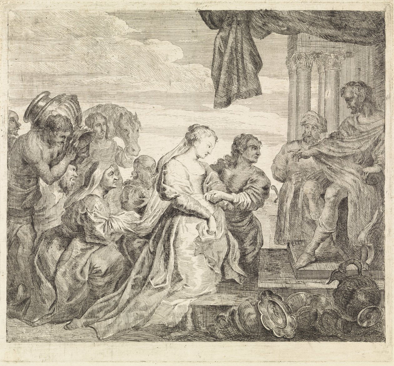 Visite de la reine de Saba - Philippe Lambert Joseph Spruyt