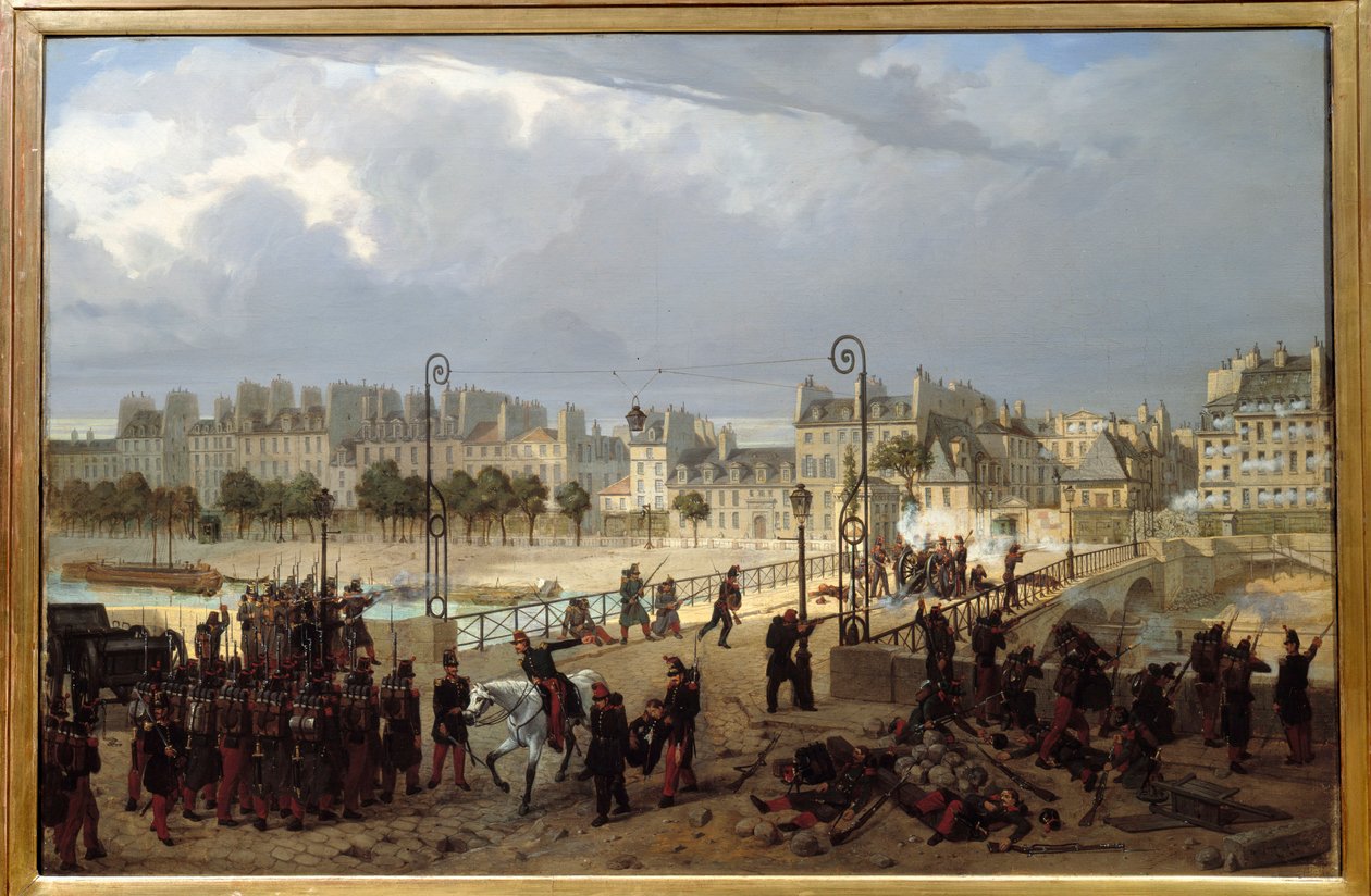 Scène émotive au pont de l