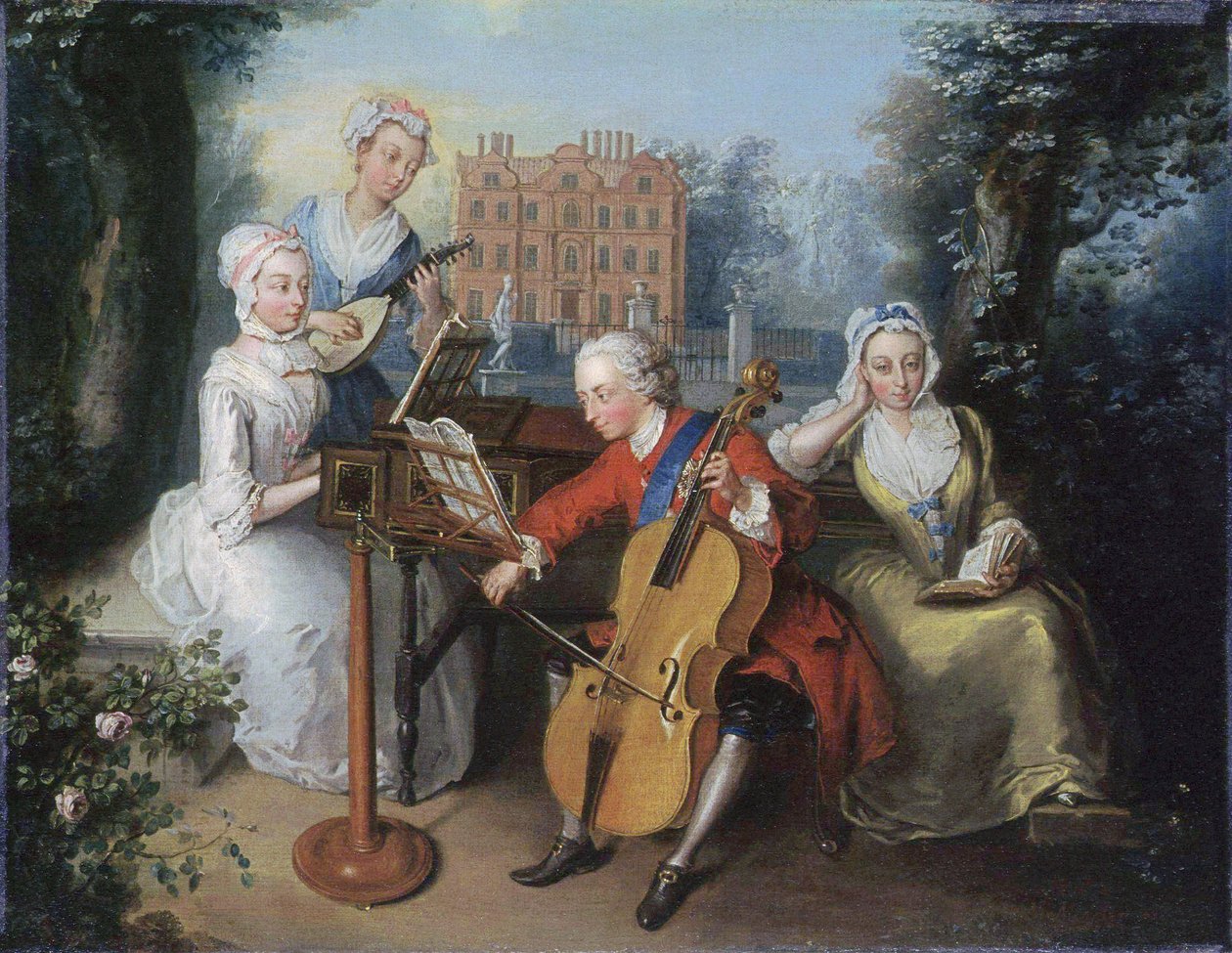 Portrait de groupe des enfants du roi George II d