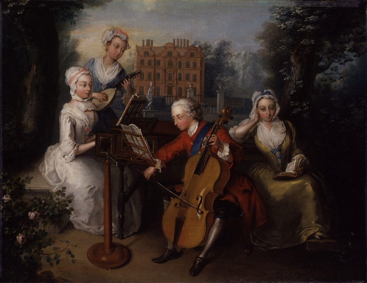Portrait de groupe des enfants du roi George II d