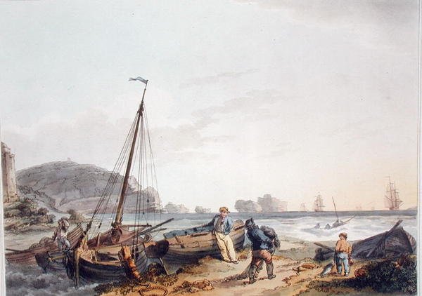 Les Aiguilles, Île de Wight, de 