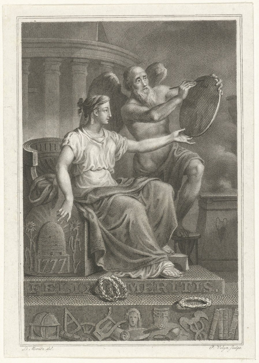 Représentation symbolique du 50e anniversaire de Felix Meritis, 1827 - Philippus Velijn