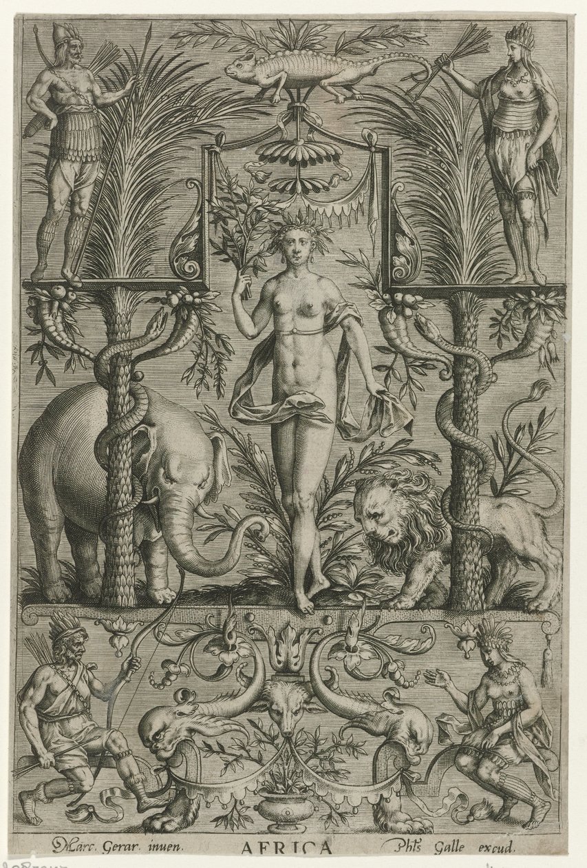 Afrique - Philips Galle (attributed to workshop of)