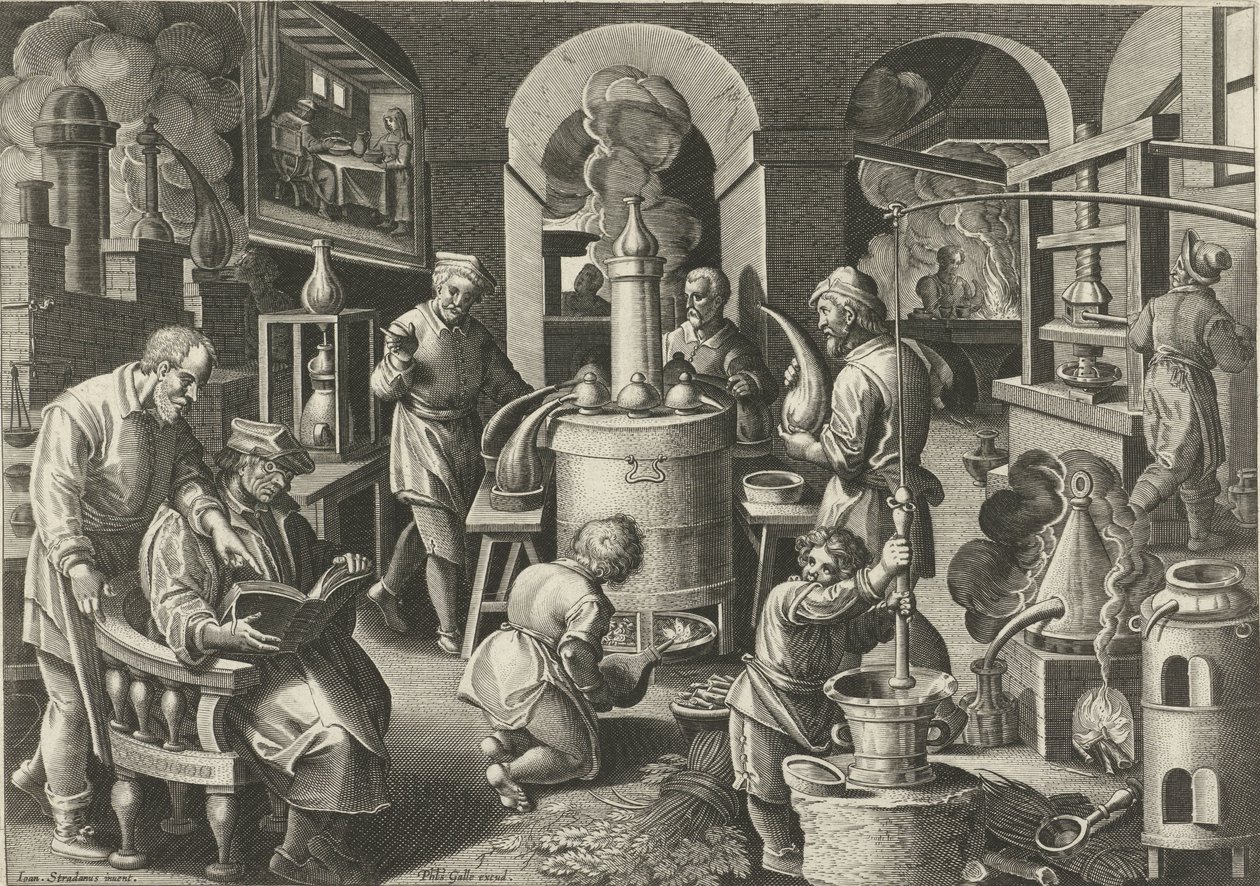 Distillation - Philips Galle (attributed to workshop of)