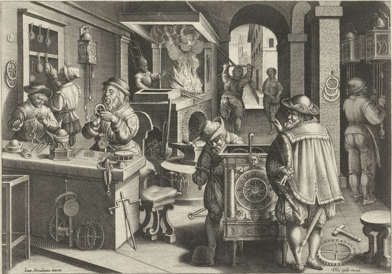 Horlogers - Philips Galle (attributed to workshop of)