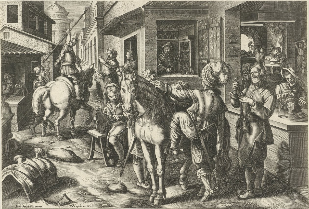 Étriers - Philips Galle (attributed to workshop of)