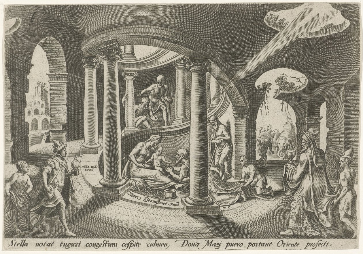 Adoration des mages - Philips Galle