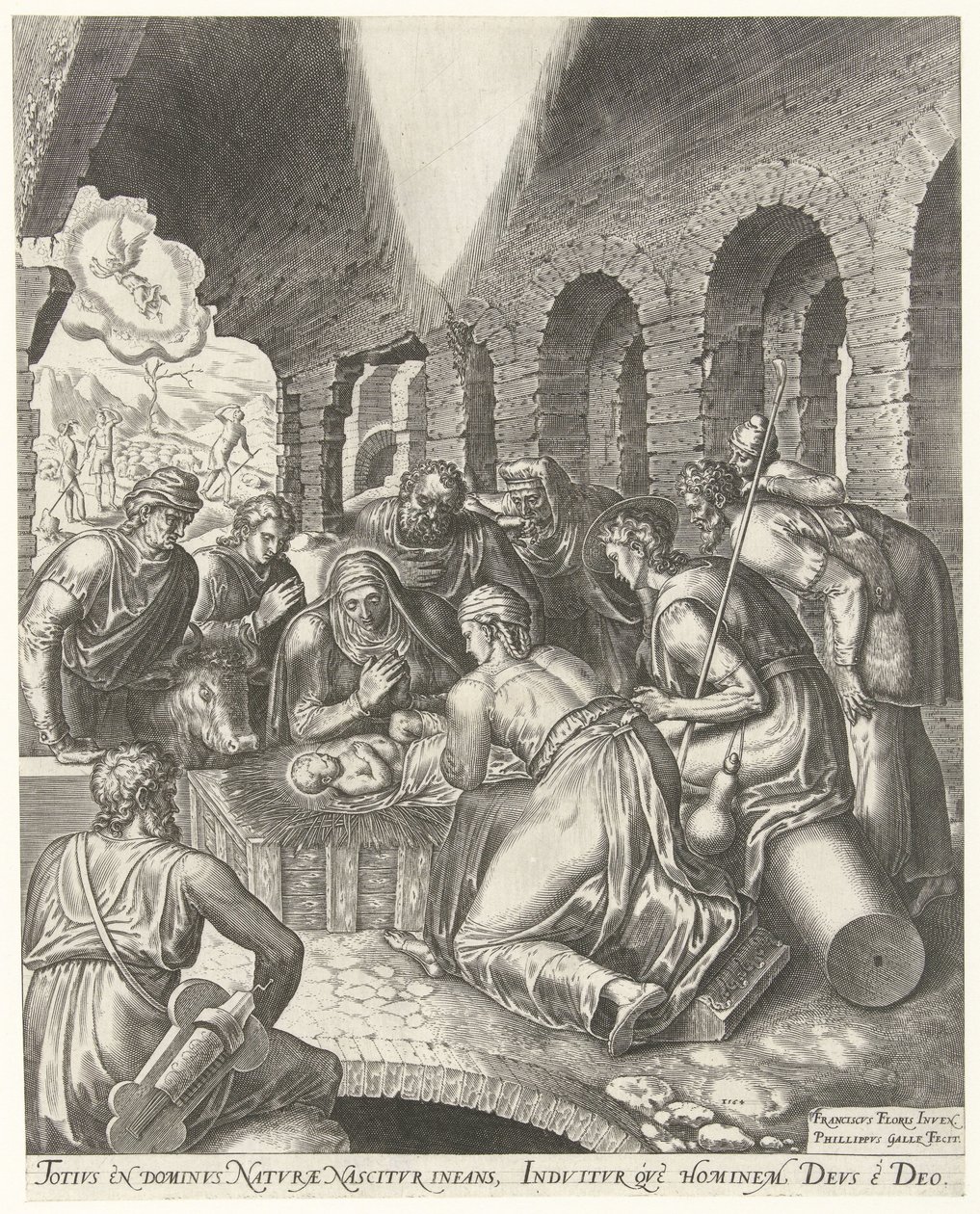 Adoration des bergers - Philips Galle