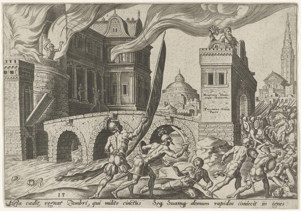 La prise de Tirza Les jours de malheur du peuple juif (titre de la série) - Philips Galle