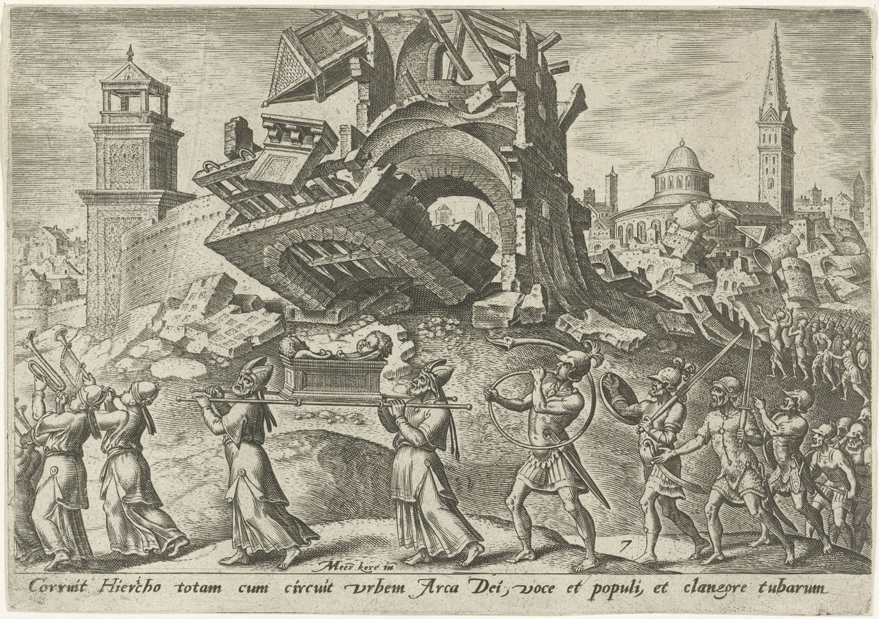 La destruction de Jéricho - Philips Galle
