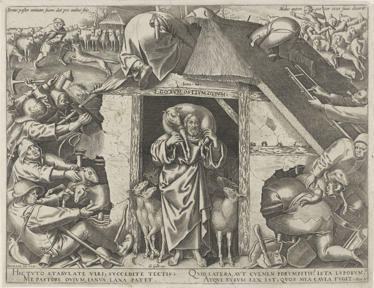 Parabole du Christ en tant que bon berger - Philips Galle