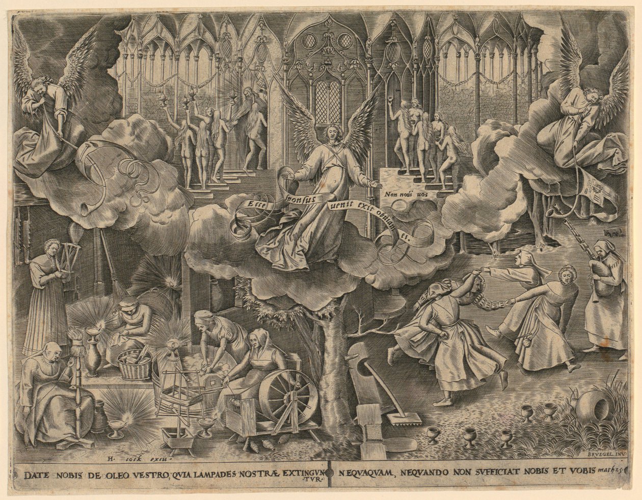 Parabole des vierges sages et des vierges folles - Philips Galle