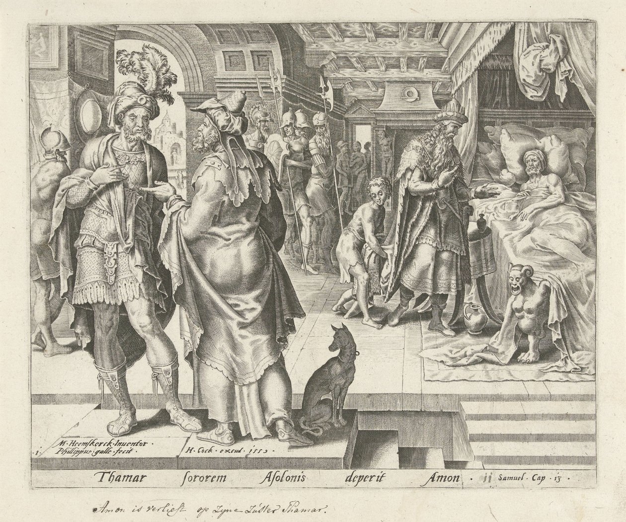 Jonadab conseille Amnon - Philips Galle