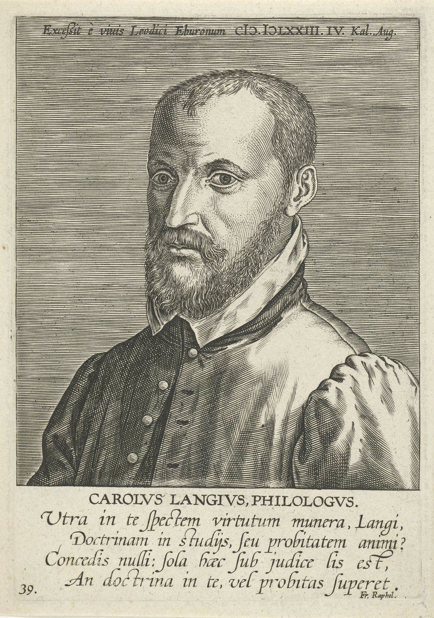 Portrait de Charles de Langhe - Philips Galle