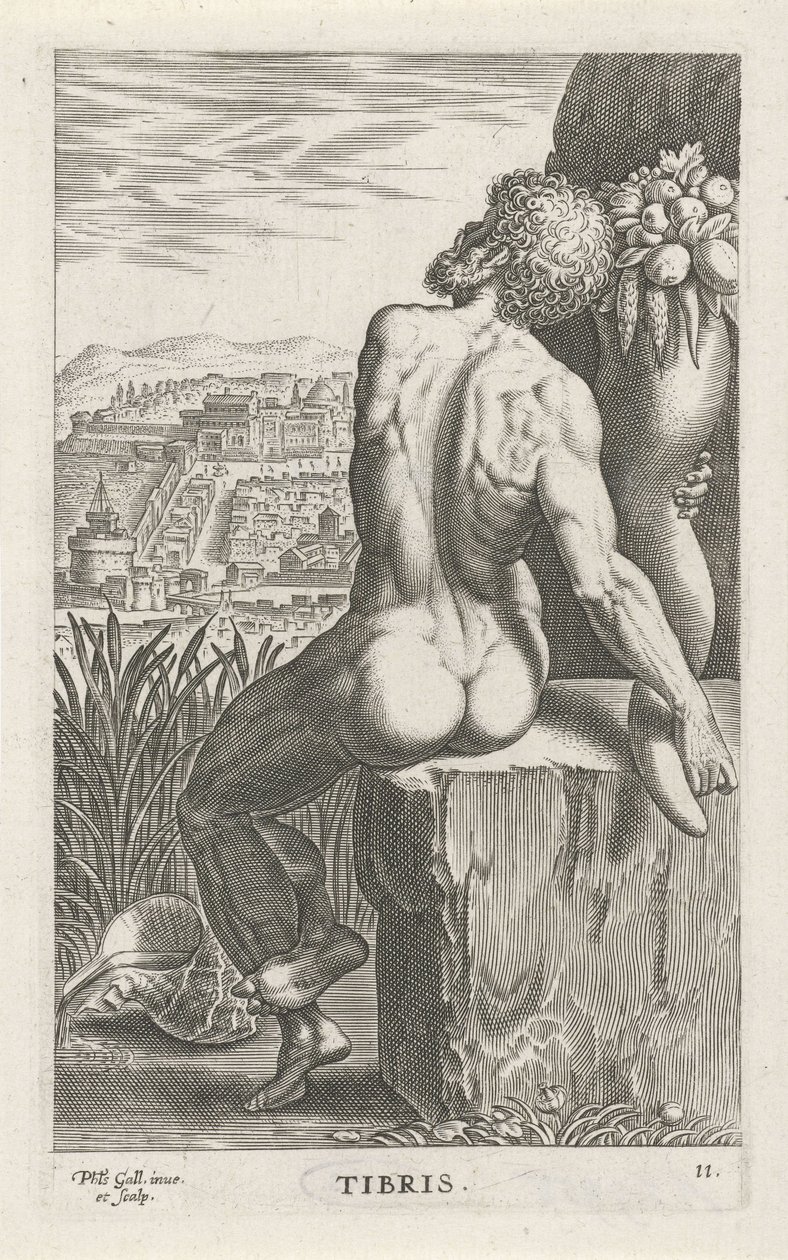 Dieu de la rivière Tibre - Philips Galle