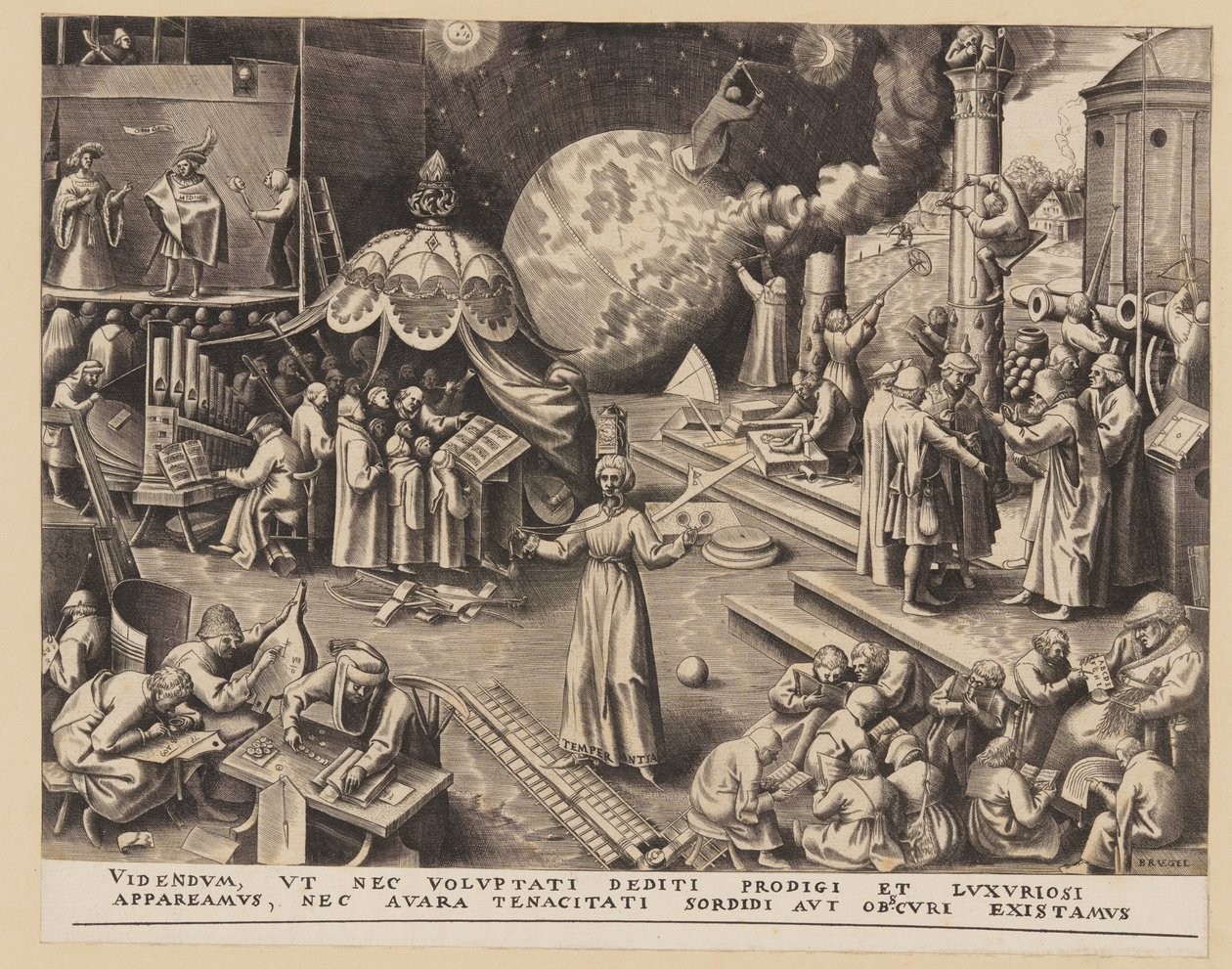 La tempérance, tirée des Sept vertus - Philips Galle