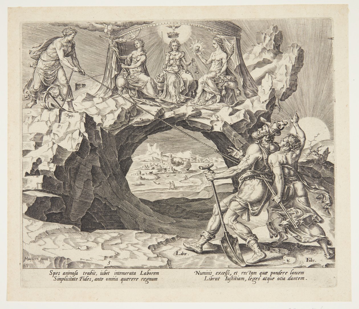 Le travailleur diligent aspirant à la justice du Seigneur - Philips Galle