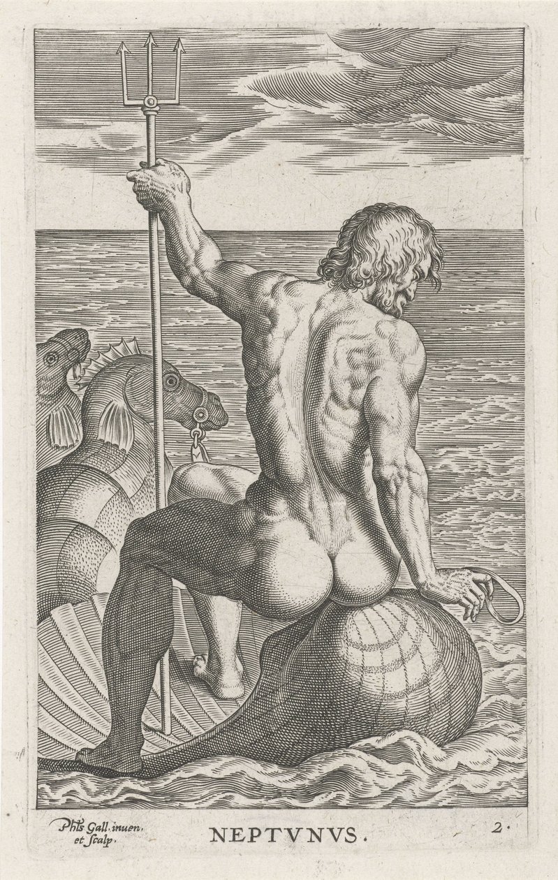 Dieu de la mer Neptune - Philips Galle