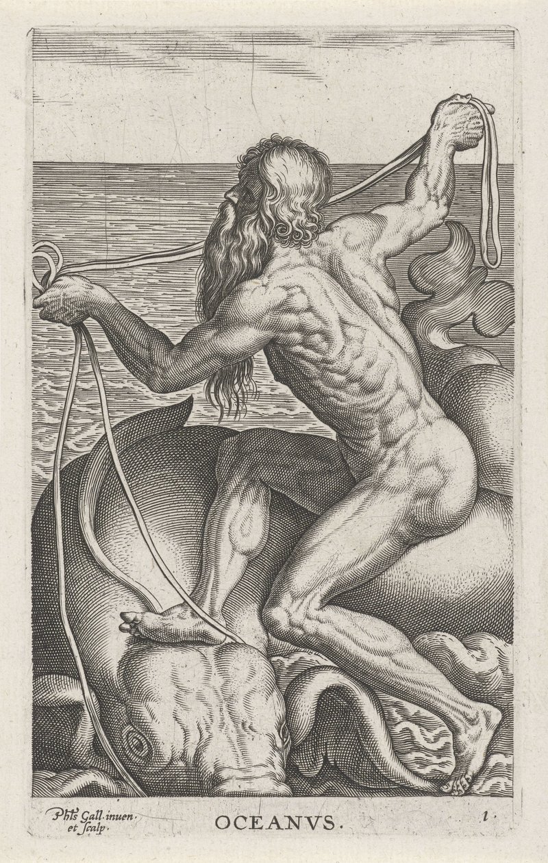 Zeegod Oceanus - Philips Galle