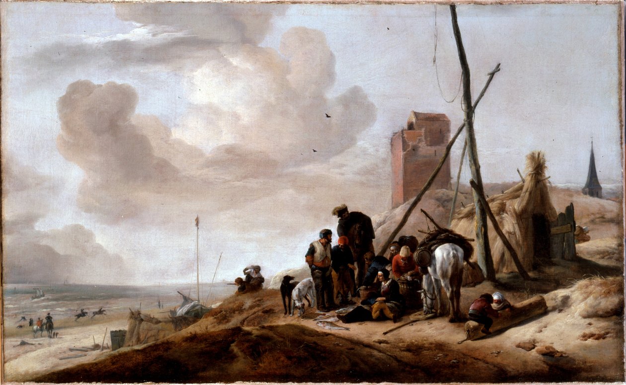 Une scène côtière - Philips Wouwerman