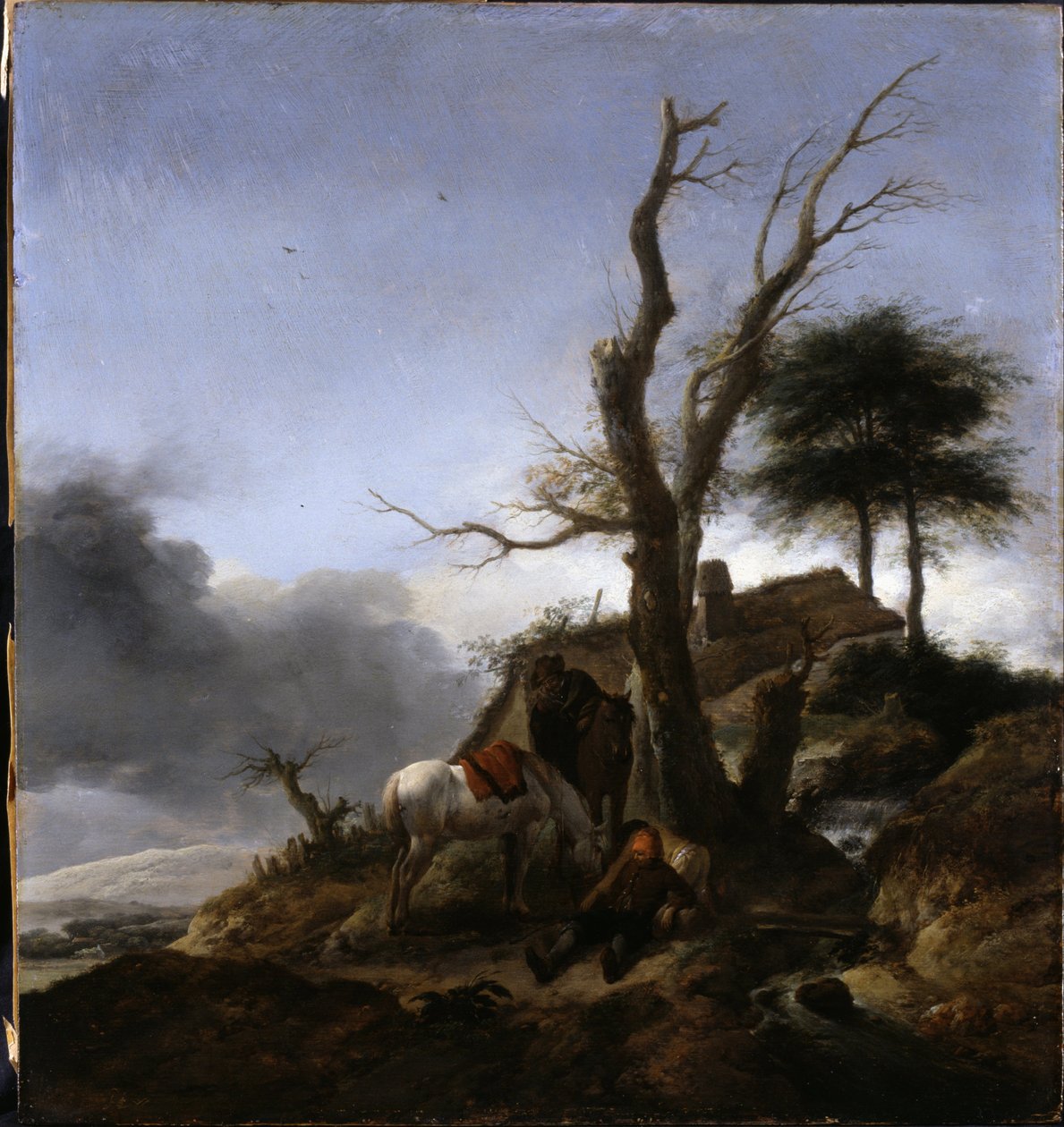 Halte des voyageurs - Philips Wouwerman