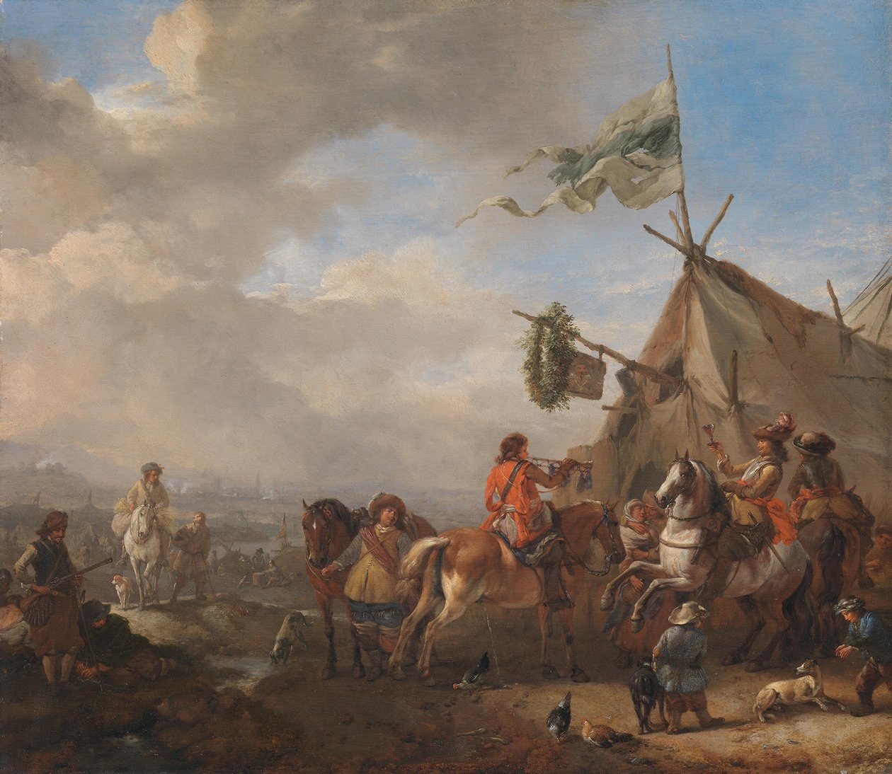 Cavalerie devant l