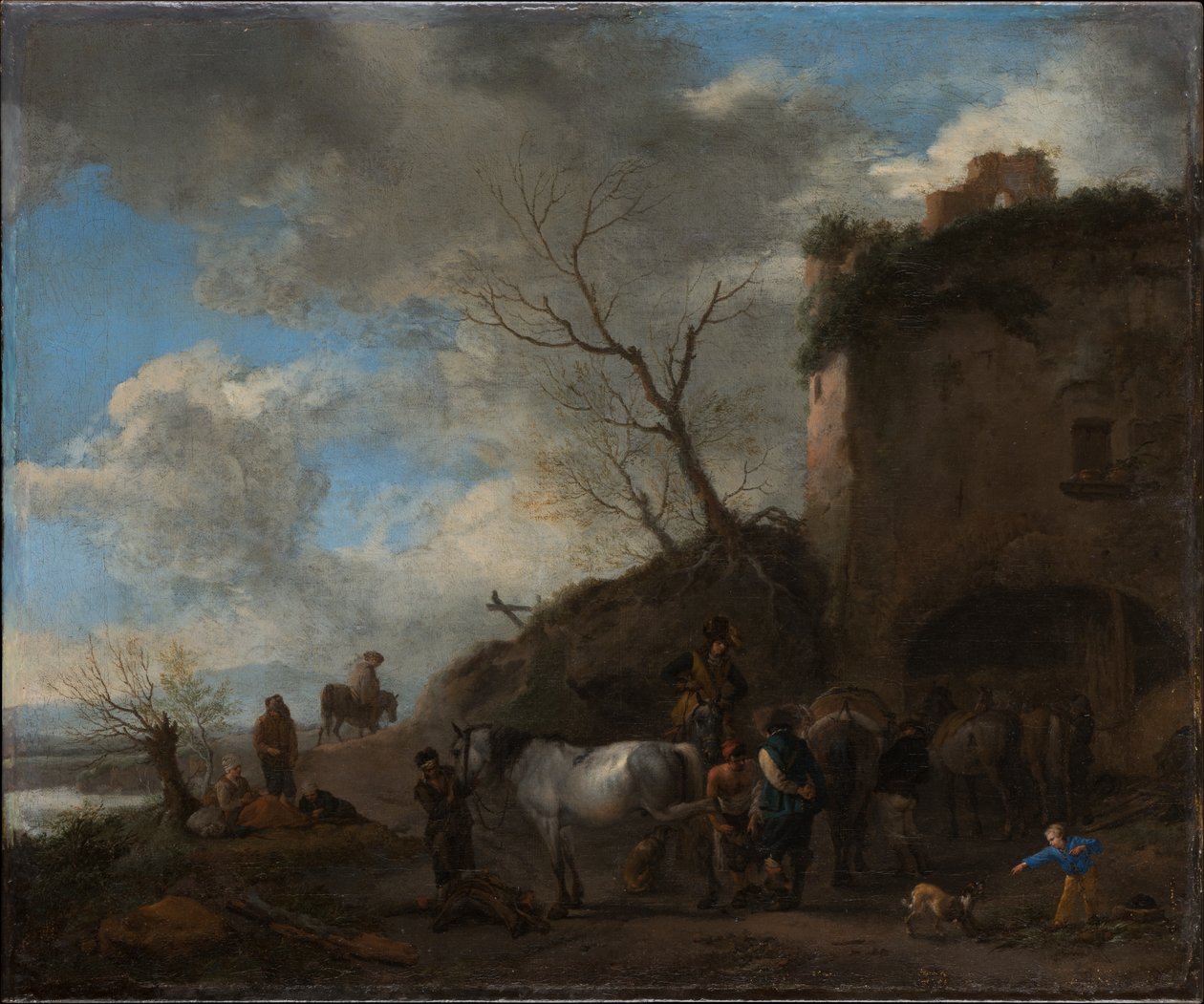 Cavaliers chez un forgeron - Philips Wouwerman