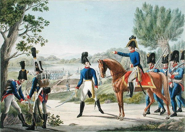 Les nouveaux Pontonniers Impériaux Royaux Autrichiens après les guerres napoléoniennes, vers 1820 - Phillip von (after) Stubenrauch
