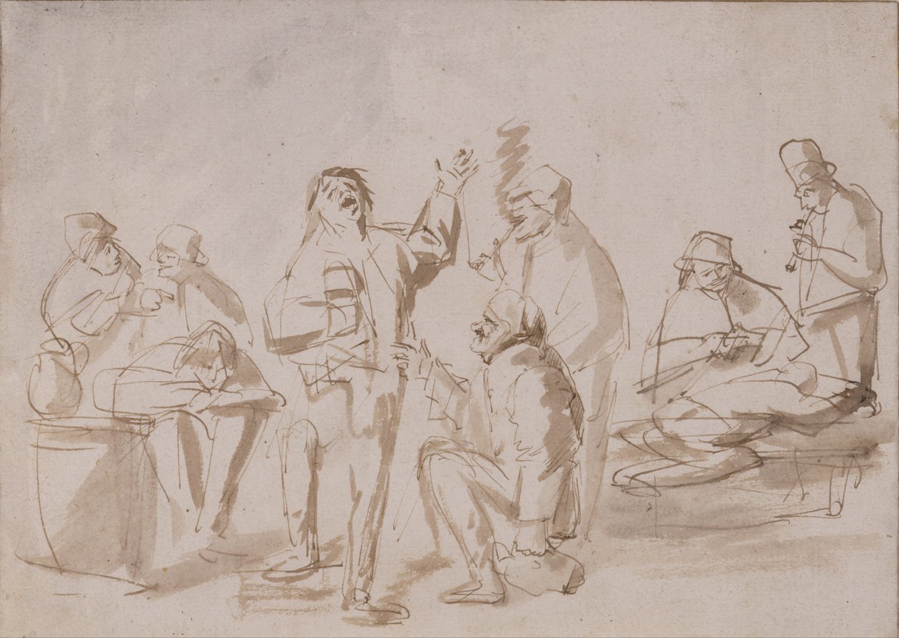 Paysans dans une taverne, c.1662 - Phillips de Koninck