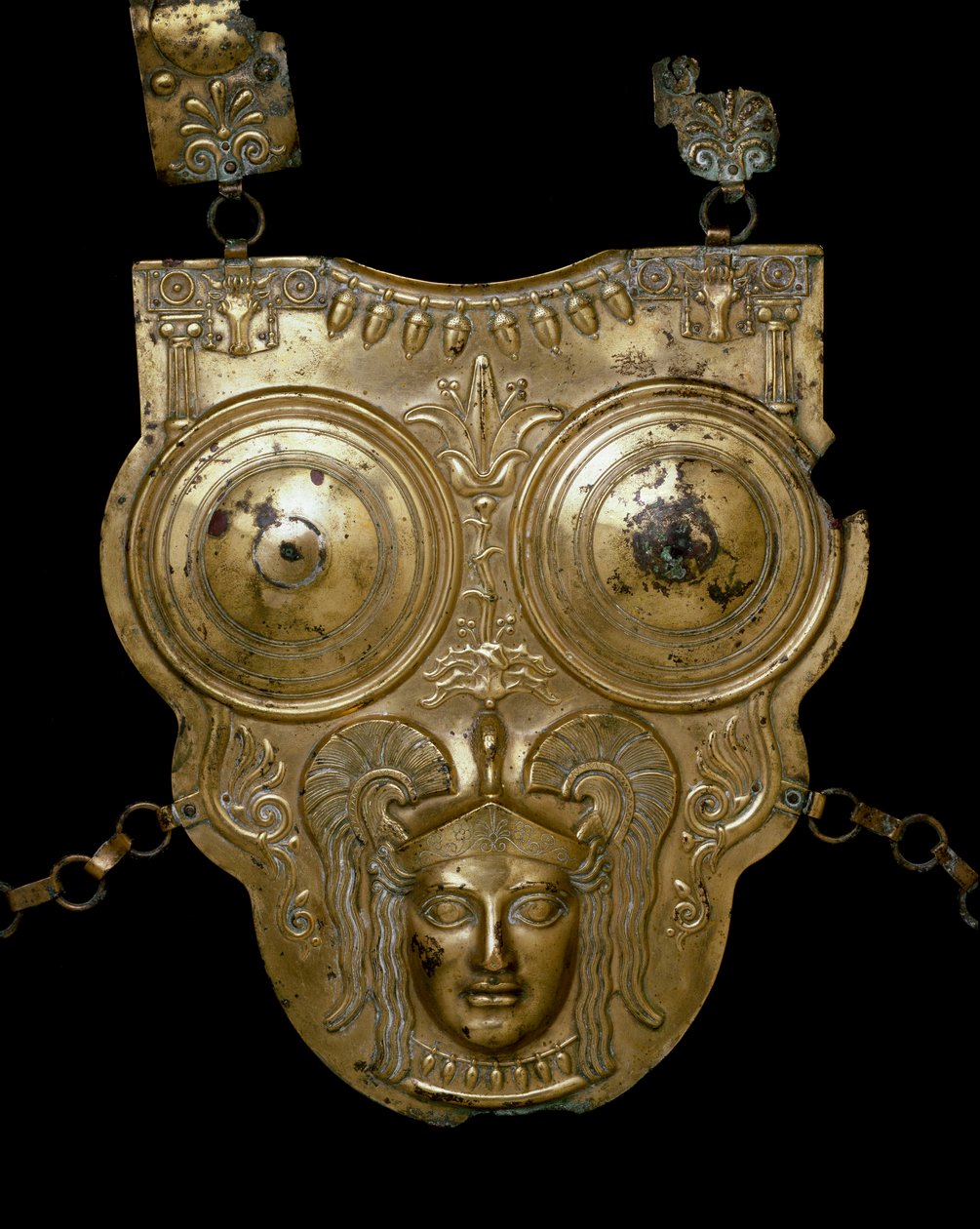 Civilisation phénicienne : navire de guerre en bronze doré de Ksour-es-Saf. 3ème-2ème siècle av. J.-C. Tunis, Musée du Bardo - Phoenician
