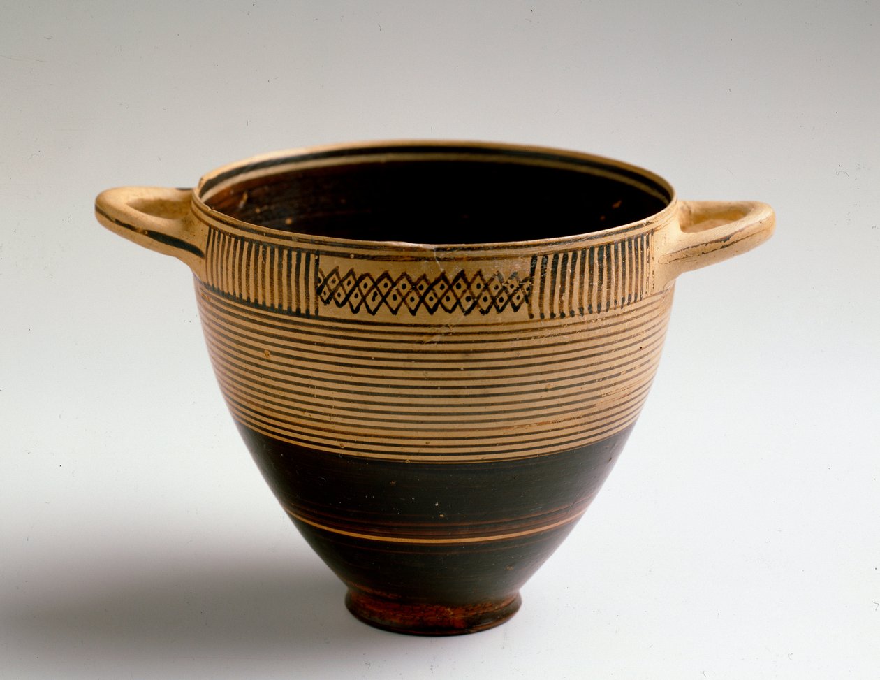 Art phénicien : coupe de type Kotyl en argile peinte - Phoenician Phoenician