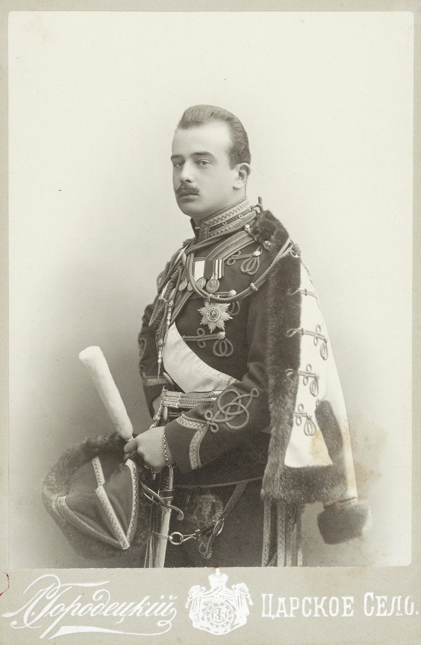 Grand-duc Boris Vladimirovich de Russie 1877-1943, vers 1900 - Photo studio L. Gorodetsky.