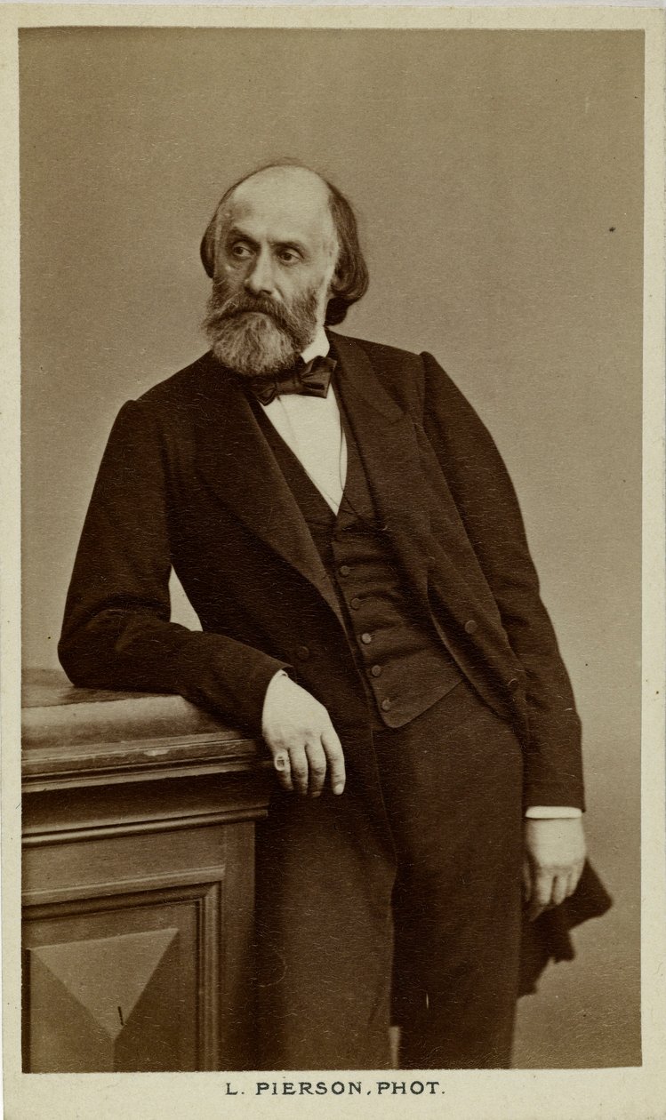 Portrait du poète Victor de Laprade 1812-1883, c. 1870 - Photo studio Mayer and Pierson.