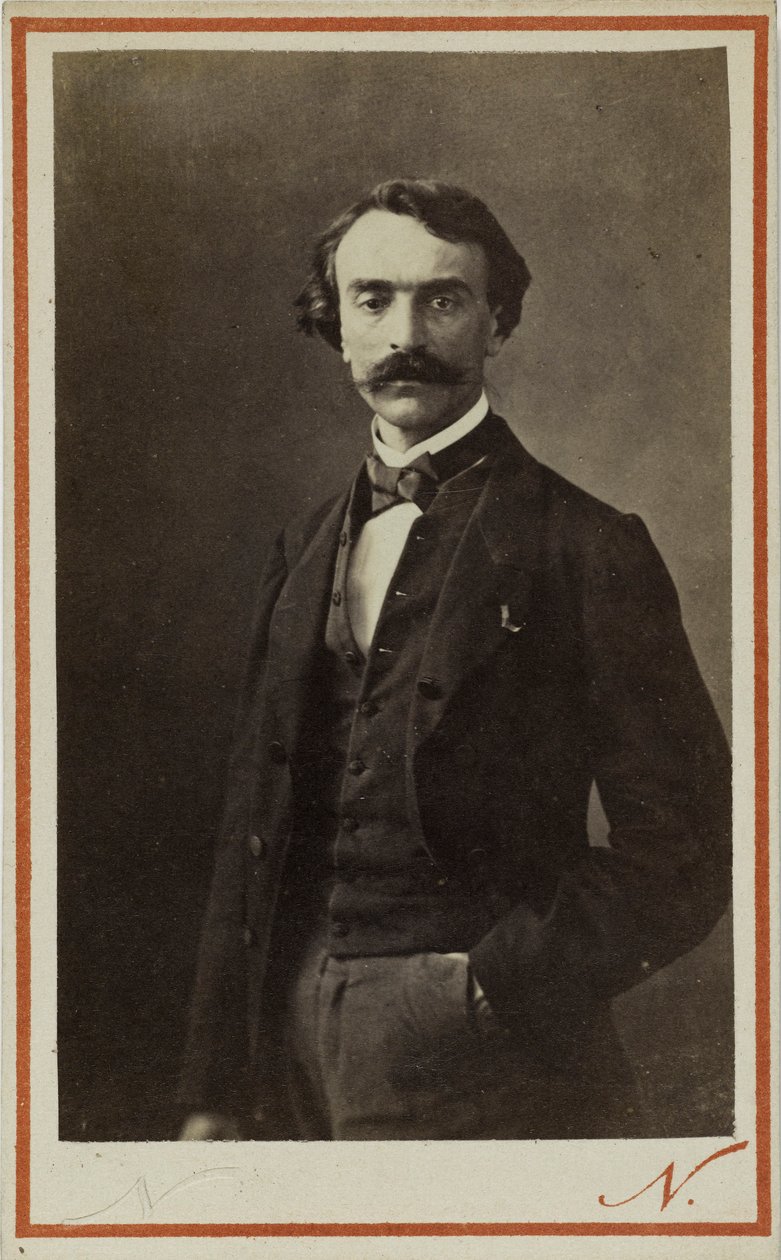 Portrait de Jean-Léon Gérôme 1824-1904, vers 1870 - Photo studio Nadar.