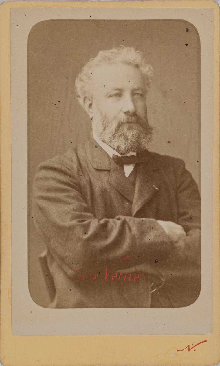 Portrait de Jules Verne 1828-1905, vers 1870 - Photo studio Nadar.