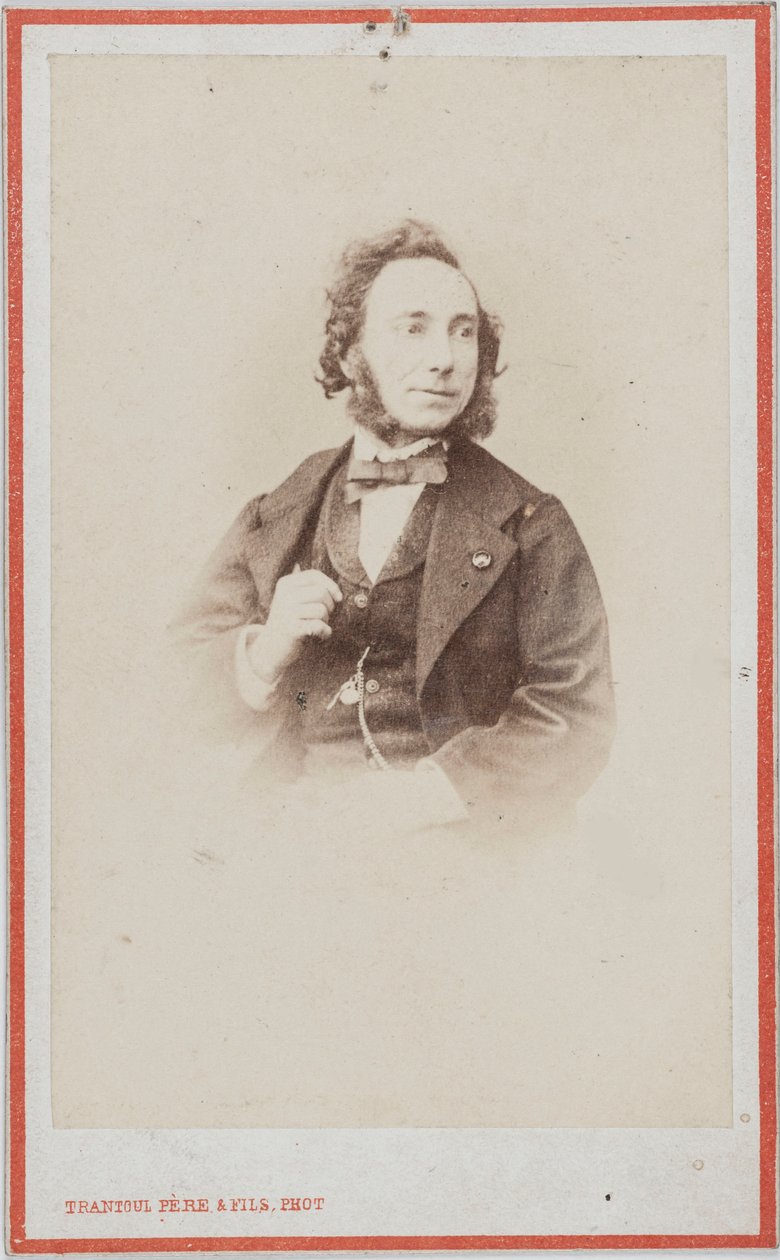 Portrait du violoniste et compositeur Camillo Sivori 1815-1894 - Photo studio Trantoul Père and Fils.