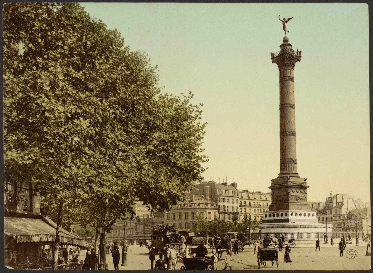 [Colonne de Juillet, Place de la Bastille, Paris, France] - Photochrom Zürich