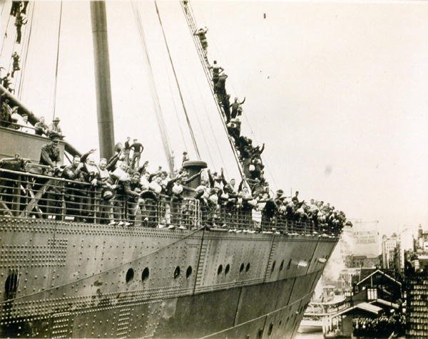 Le Mauretania à Sydney, mai 1940 - Photographer Australian
