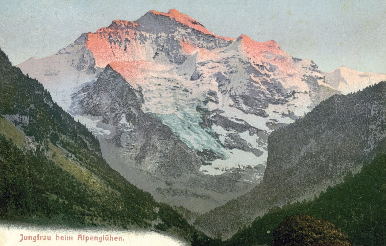 Lueur des Alpes, Jungfrau, Suisse (photo couleur) - Photographer Swiss